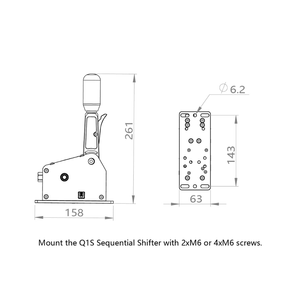 Simagic Q1S Seqeuntial Gear Shifter - Sim Solutions