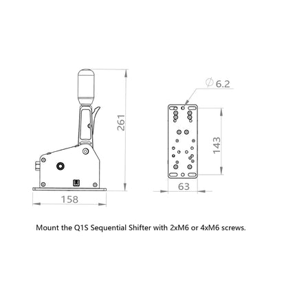 Simagic Q1S Seqeuntial Gear Shifter - Sim Solutions